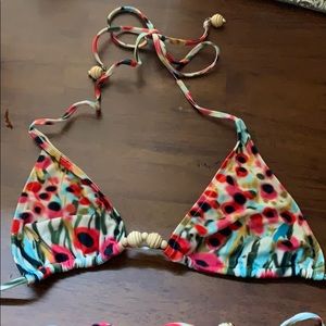 Milly Cabana ‘Barbados’ Triangle Floral Bikini Top